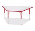 Jonti-Craft Berries Elementary Height Prism Edge Trapezoid Table 30 x 60 in Red