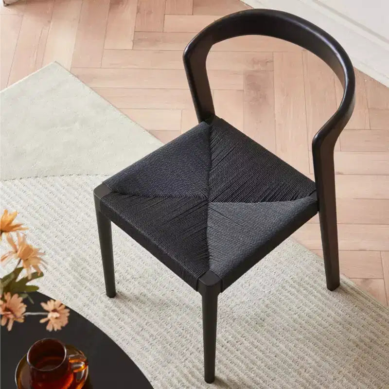 Wood Stackable Dining Room Chair Set of 4
