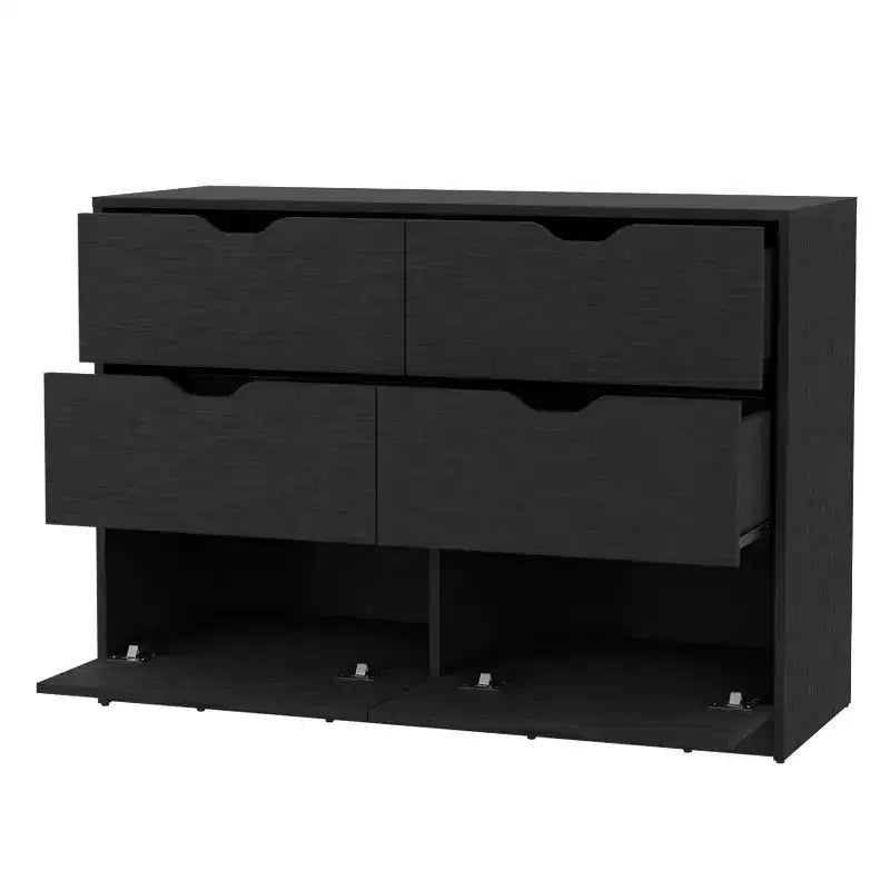 Modern Design 3-Drawer Bedroom Dressers with Metal Hairpin Legs, Wooden Storage Cabinet,Chest of Drawers for Bedroom,Entryway