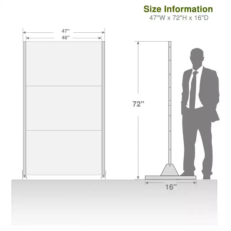 72x47 Black Outdoor Natural Privacy Panel Screen, 3 Piece Set Natural Folding Divider for Backyard and Garden