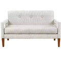 Okak Comfy Chenille Sofa with Tufted Backrest, Solid Wood Legs Modern Loveseat Couch Upholstery Pocket for Apartments,living Room,Study