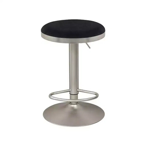 ,Brody Black Velvet Adjustable Stool