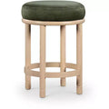 Meridian Furniture,Monette Green Velvet Counter Stool