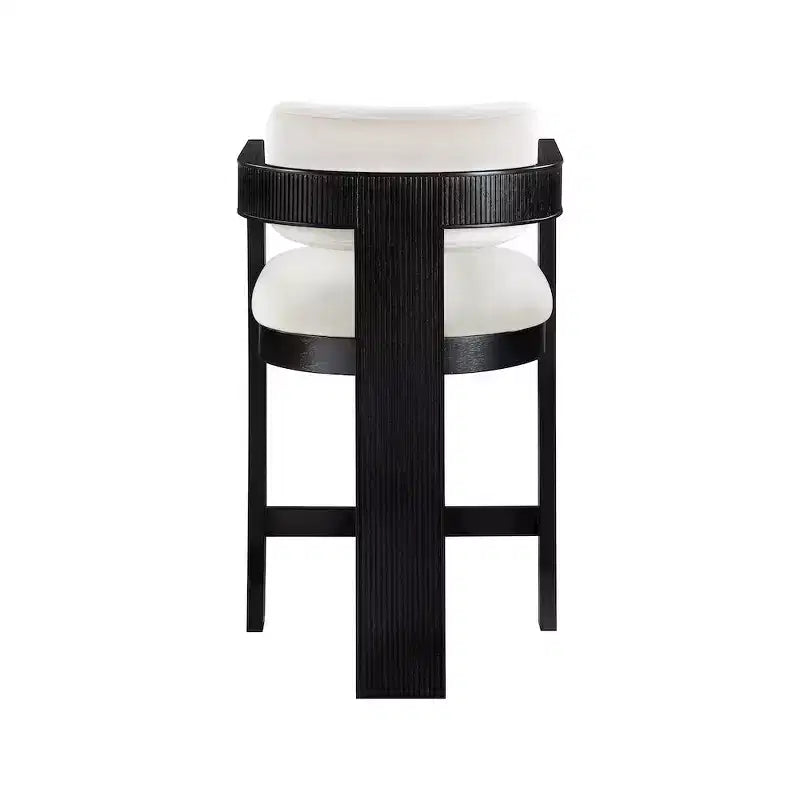 Sacha Cream Velvet Stool