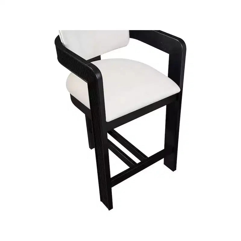 Sacha Cream Velvet Stool