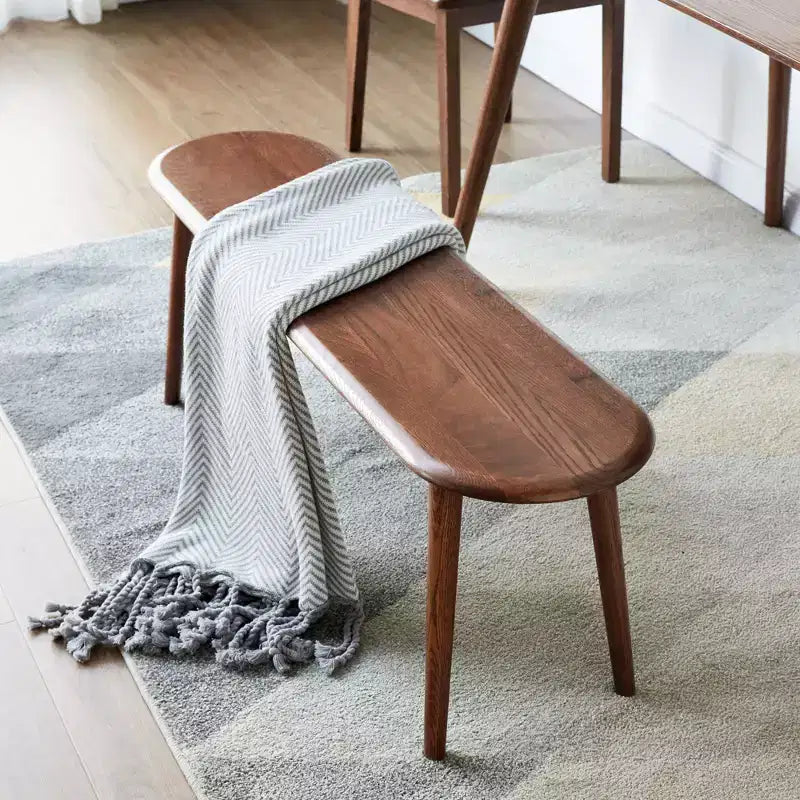Solid Wood Dining Chair Table Bench, Rustic Wooden Kitchen Chairs, Simple and Natural Dining Bench for Living Room Kitchen