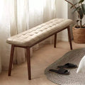 Solid Wood Dining Chair Table Bench, Rustic Wooden Kitchen Chairs, Simple and Natural Dining Bench for Living Room Kitchen