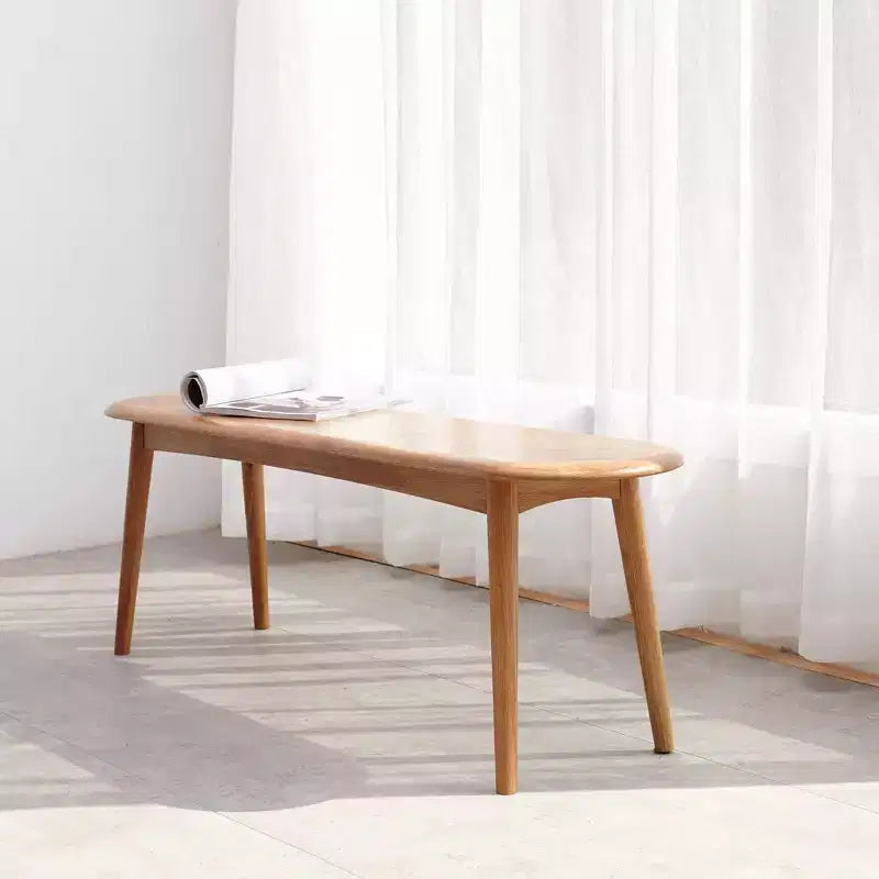 Okak Solid Wood Dining Chair Table Bench, Rustic Wooden Kitchen Chairs, Simple and Natural Dining Bench for Living Room Kitchen