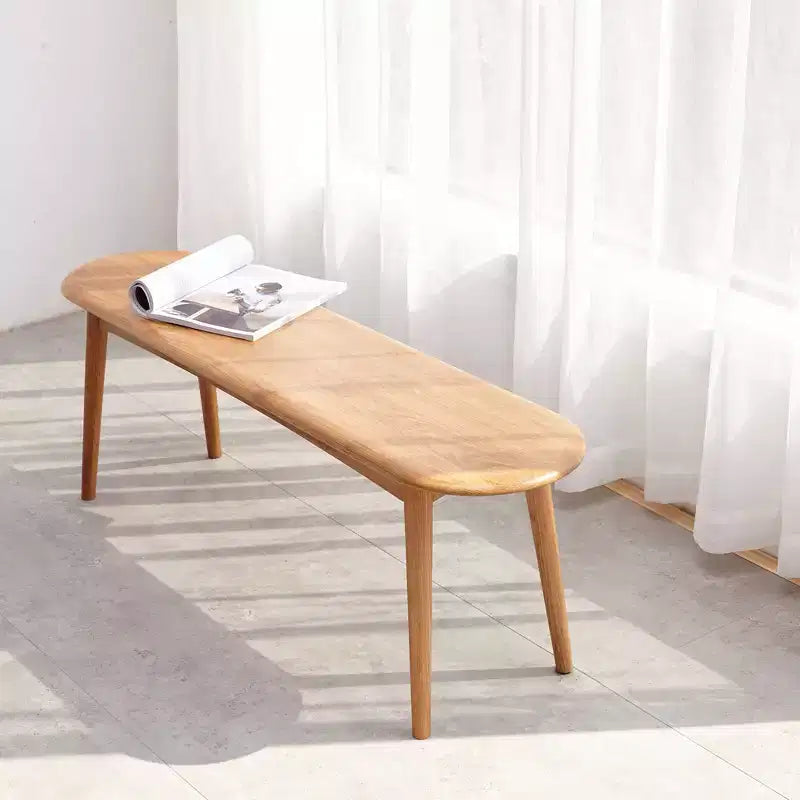 Solid Wood Dining Chair Table Bench, Rustic Wooden Kitchen Chairs, Simple and Natural Dining Bench for Living Room Kitchen