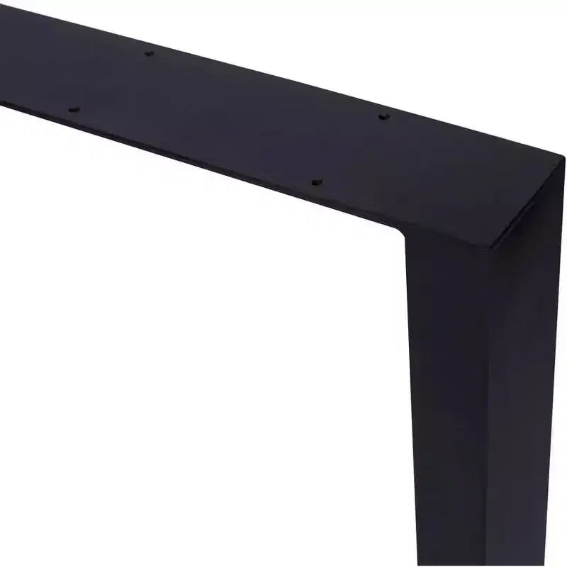 Set of 2 Heavy-Duty Metal Table Legs, Wide Steel Box Section Square Legs, Industrial Style Dining Table and Desk Legs, 28x35 Inches