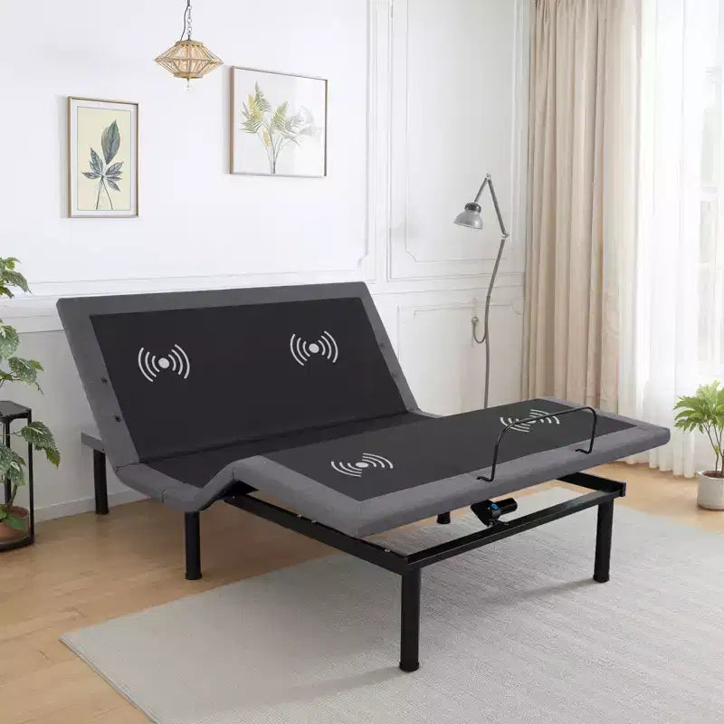 CuisinSmart Adjustable Bed Frame With Massage, Twin XL Adjustable Bed Base With 1 USB Port & Under-Bed Night Light, Head & Foot Incline