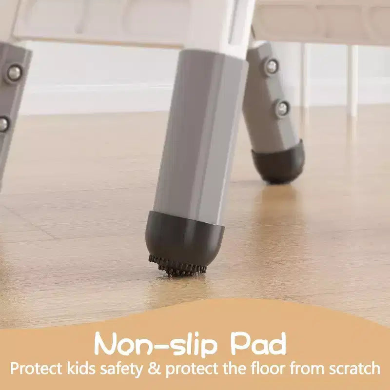 3-Level Height Adjustable Kid Chair 2-Pack for Ages 26 with Non-Slip Feet & Ergonomic Backrest