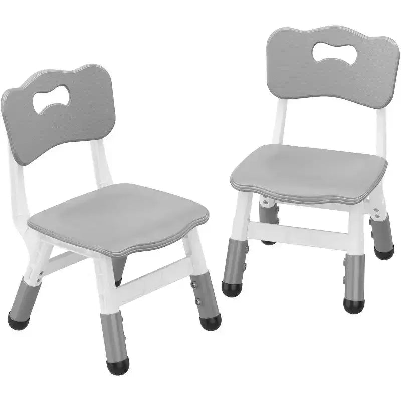 3-Level Height Adjustable Kid Chair 2-Pack for Ages 26 with Non-Slip Feet & Ergonomic Backrest