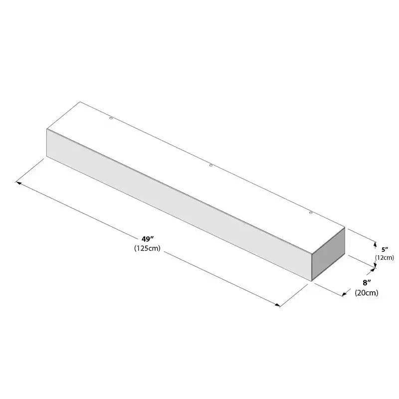 Rustic Floating Shelf/Fire Beam (48in / 1219mm)