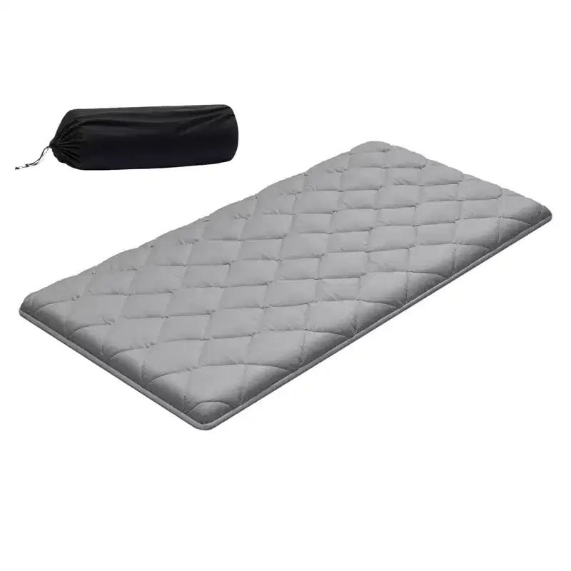 VEVOR Japanese Tatami Mat, Twin Size Foldable Japanese Tatami Mattress, Futon Mattress with Storage Bag, 9-Layer Floor Mat, 80 x 39 x 3.5 in, Gray